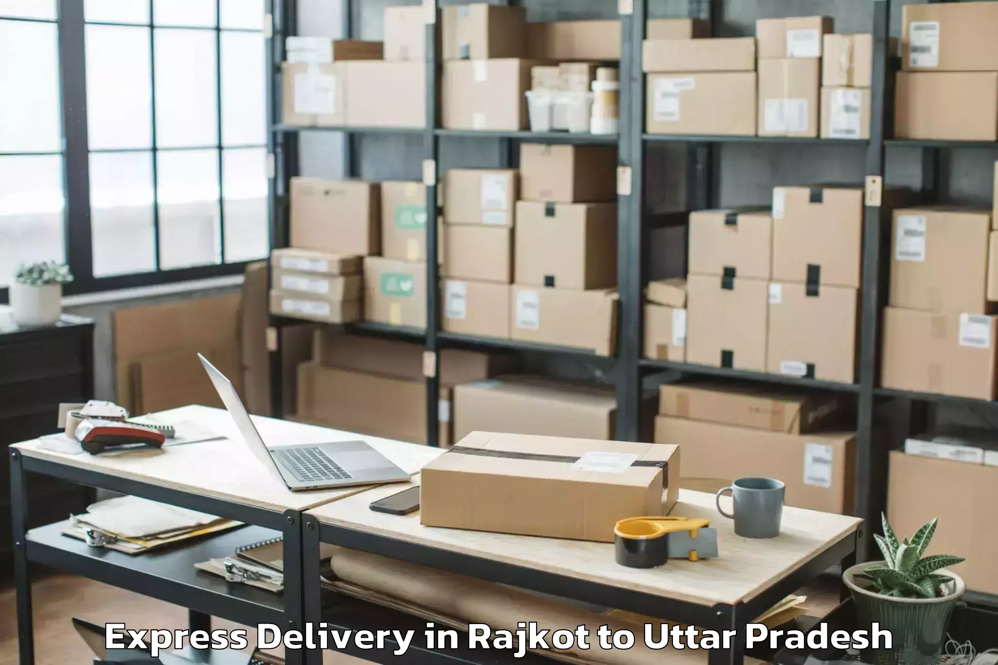 Discover Rajkot to Renukut Express Delivery